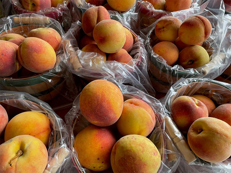 Quarter Pecks of Peaches